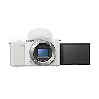 Sony Alpha ZV-E10 - APS-C Interchangeable Lens Mirrorless Vlog Camera - White (Renewed)