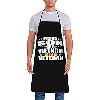 Proud Son Of A Vietnam Veteran Cooking Apron Kitchen Baking Gardening Haircut Apron Funny Bib Aprons For Women Men Chef