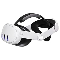 Head Strap for Meta Quest 3,Comfort Adjustable Elite Strap Replacement for Oculus Quest 3 Reduce Pressure,Soft Cushion VR Headset Accessories for Longer Immersion