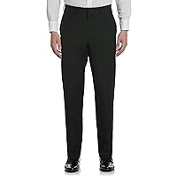 Cubavera Men's Flat Front Linen Blend Dress Pant, Regular Fit, Lightweight Summer Pants for Men