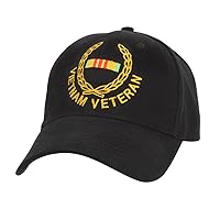 Rothco Vietnam Veteran/Insignia Cap, Black