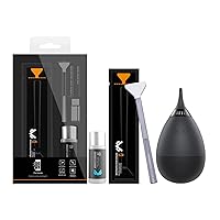 VSGO New Full Frame Camera Cleaning Kit 2pcs Sensor Cleaning Swab and 10ml Cleaner and Camera Blower Tumbler Filter Air Blower