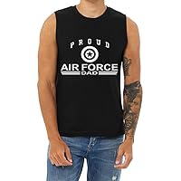 Air Force Dad T-Shirt Sleeveless Muscle Tee Mens Tank Tops