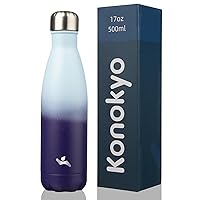 Insulated Water Bottles,17oz Double Wall Stainless Steel Vacumm Metal Flask for Sports Travel,Ocean Dream