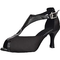 Womens Professional Latin Heels Salsa Ballroom Pumps Jazz Heeled Tango Chacha Peep Toe Bachata Shoes Customized Heel Suede SOFE Sole