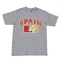 Spain Country Futbol Cotton T-Shirt - Grey