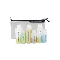 Sea to Summit TravellingLight Clear Zip Pouch with Travel Bottles, TSA Approved Toiletry Kit