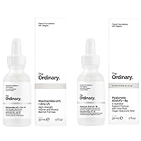 Facial Treatment: Hyaluronic Acid with 2% + B5 (30ml) and The Ordinary Niacinamide 10% + Zinc 1% (30ml) Bundle Face Care Set