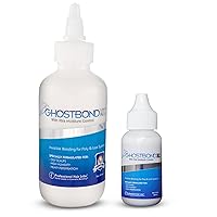 GHOSTBOND XL Hair Adhesive Bundle - Extended Hold and Extra Moisture Control - Invisible Bonding, and Strong Hold for Poly and Lace Hairpieces - 5oz and 1.3oz Sizes