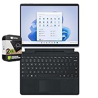 Microsoft Surface Pro 9 13 inch Tablet Intel i5 8GB/256GB Sapphire (Renewed) Bundle Surface Pro Signature Keyboard Black and 2 YR CPS Enhanced Protection Pack