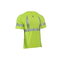 National Safety Apparel BSTJTRC2MD FR Control 2.0 T-Shirt, Class 2, Medium, Fluorescent Yellow