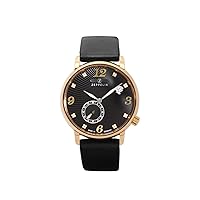 Zeppelin 7652-2 Mens Count Black Leather Strap Watch