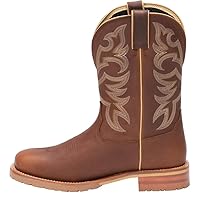Justin Men's Marshal Whiskey Western Work Boot Square Toe