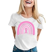 Sequin Tops for Women Hot Pink Womens Pink Printed Short Sleeve O Neck T Shirt Top Blouse Womens Compression C