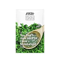 Skin Secrets Bubble Sheet Mask, Tea Tree and Aloe Vera, 0.67oz - Prevents Acne - Soothing Sheet Face Mask - Removes Impurities