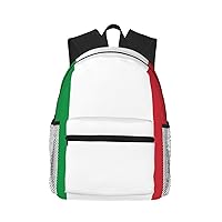 Italian Flag Print Travel Sports Backpack Lightweight Backpack,Multifunctional Daypack For Work,Travel