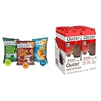 Protein Chips Variety Pack & High Protein Low Carb, Gluten Free, Keto Friendly, Peanut Butter Cups, 12 Count (Pack of 1) (total- 17.76 Ounce)