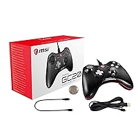 MSI Force GC20 USB Wired Controller Gamepad for Windows PC Android PS3 Stream (Renewed)