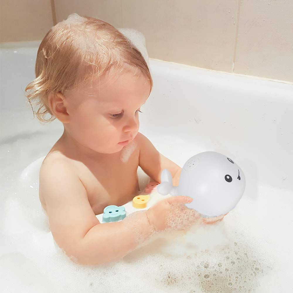 Leipal Baby Bath Toys for Kids Toddlers Pool Toys Light Up Whale Spray Bath Toy Sprinkler Bathtub Toys for Toddlers