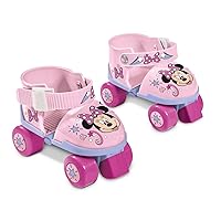 Minnie Mouse Skate Wheels for Girls Pink (Pink), Adjustable from 22 to 29