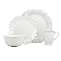 Lenox French Perle 4-Piece Place Setting, 12 ounces