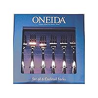 Oneida Set of 6 Cocktail Utensils (Cocktail Forks), Silver Packaging May Vary