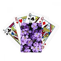 Purple Flowers Beautiful Romantic Poker Playing Magic Card Fun Board Game
