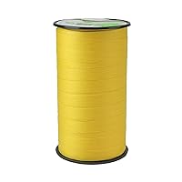 COTTONFIELD Curling Ribbon Made with Cotton Yellow 50 m Length, 10 mm Width