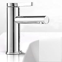Kitchen & Bath Fixtures Taps Faucet,Copper Plated Bathroom Faucet Bathroom Basin Basin Hot and Cold Water Mixing Single Hole Faucet, A,B, Vanity Faucets