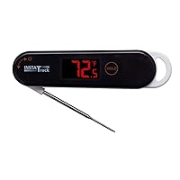 Folding Digital Instant Read Meat Food Grill BBQ Kitchen Cooking Thermometer with Folding Probe, White