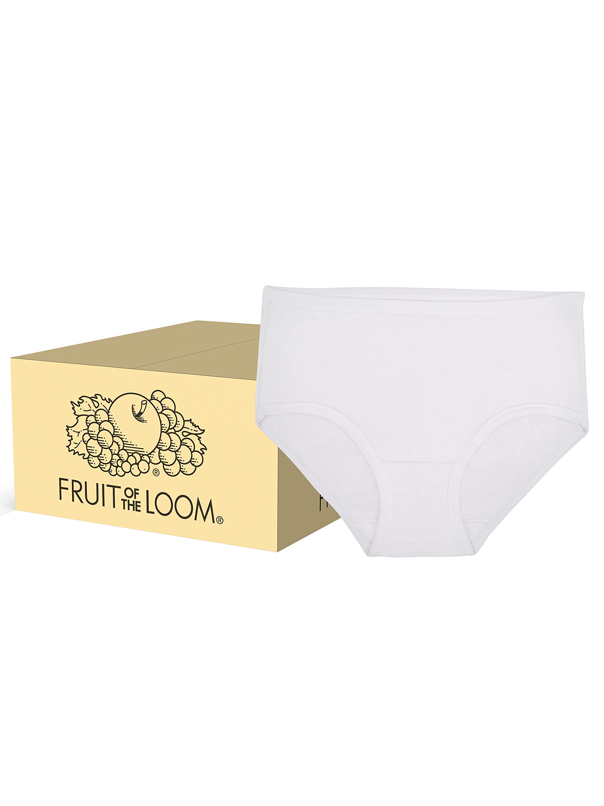 Fruit of the Loom Girls' Tag Free Cotton Brief Underwear Multipacks