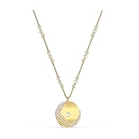 SWAROVSKI Authentic The Elements Pendant, Yellow, Gold Plated