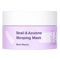 TIAM Snail&Azulene Sleeping Mask, Snail Cream, Hydrating Cream for Face with Snail Secretion Filtrate, Repair Damaged Skin, Snail Mucin, Sensitive Skin, 2.7 Fl.Oz