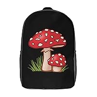 Magic Mushrooms 17 Inches Unisex Laptop Backpack Lightweight Shoulder Bag Travel Daypack