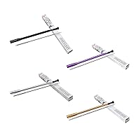 Long Extendable Functional Cigarette Holder - Bundle of 4 Colors - Detachable for Cleaning - Fits All Standard Size 25 mm Cigarettes