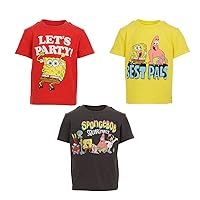 Spongebob Squarepants Big Boys 3 Pack Graphic T-Shirts Multicolored 14-16