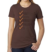 Thanksgiving Food Checklist Shirts, Funny Woman's Tees, T-Shirts for Women!