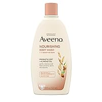 Aveeno Nourishing Body Wash with Prebiotic Oat & Almond Oil, Sulfate-Free, 18 fl. oz