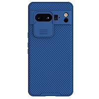 ZIFENGXUAN-Case for Pixel 8 Pro/Pixel 8, with Camera Cover Lens Protection Slim Shockproof Protective Phone Cover Non-Slip (Pixel 8 Pro,Blue)