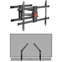 ECHOGEAR Full Motion Articulating Wall Mount & Sound Bar Mounting Bracket - for TVs Up to 82