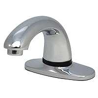 Rubbermaid Commercial Products Milano Auto Faucet SST Automated Bathroom Faucet with Surround Sensor Technology and Mixing Valve and Hot/Cold Supply Hoses, 4