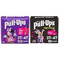Girls Potty Training Pants Bundle: Pull-Ups Girls’ Potty Training Underwear, Training Pants, Size 2T-3T, 94 Ct & Size 3T-4T, 84 Ct