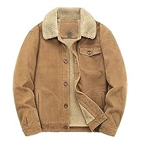 Winter Jacket Warm Corduroy Jackets Collar Casual Outwear Cotton Streetwear