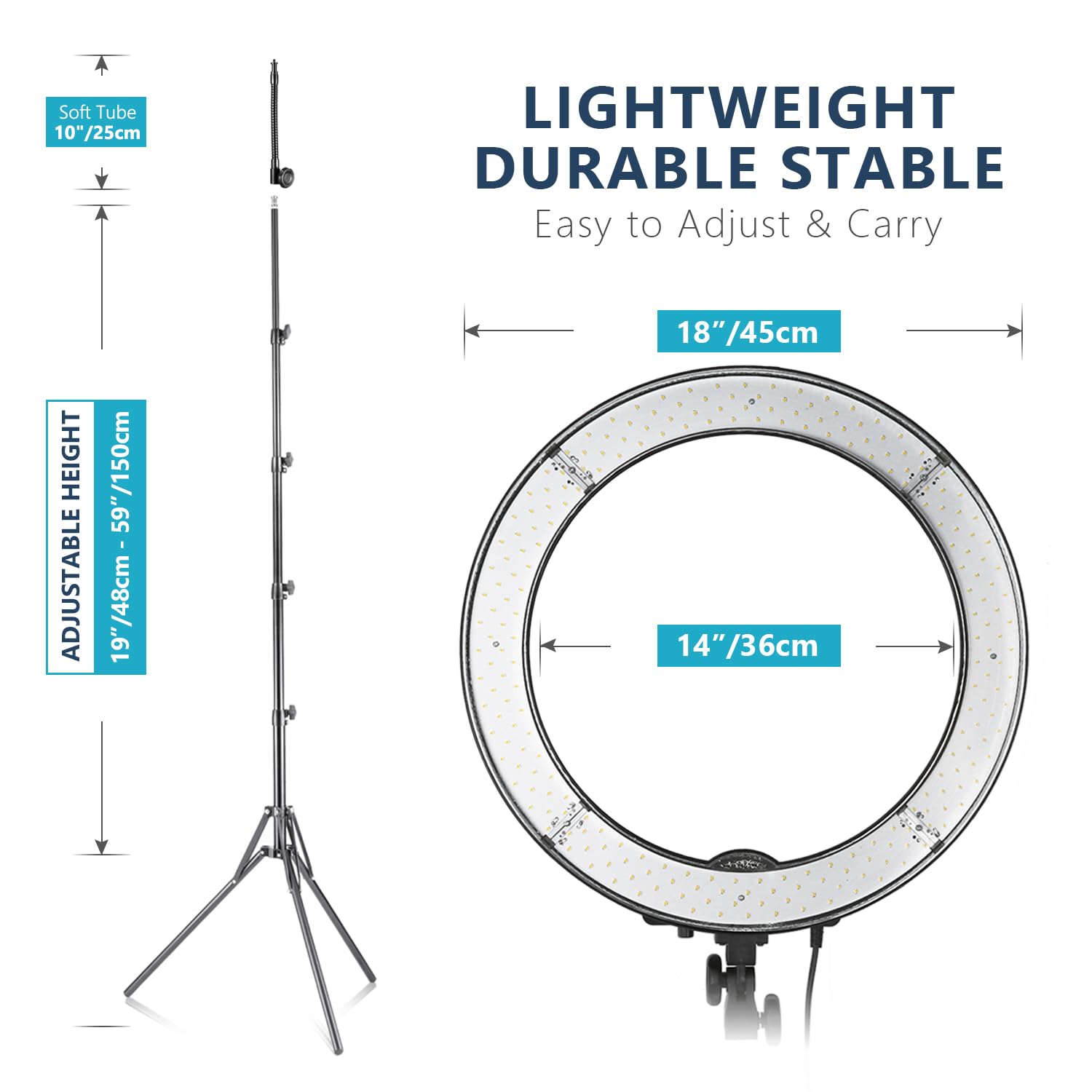 NEEWER Ring Light Kit: 18