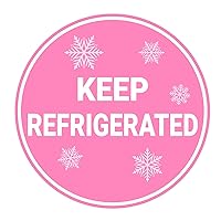 Keep Refrigerated Stickers,1.5inch 300pcs Round Keep Refrigerated Stickers for Cold Food Shipping