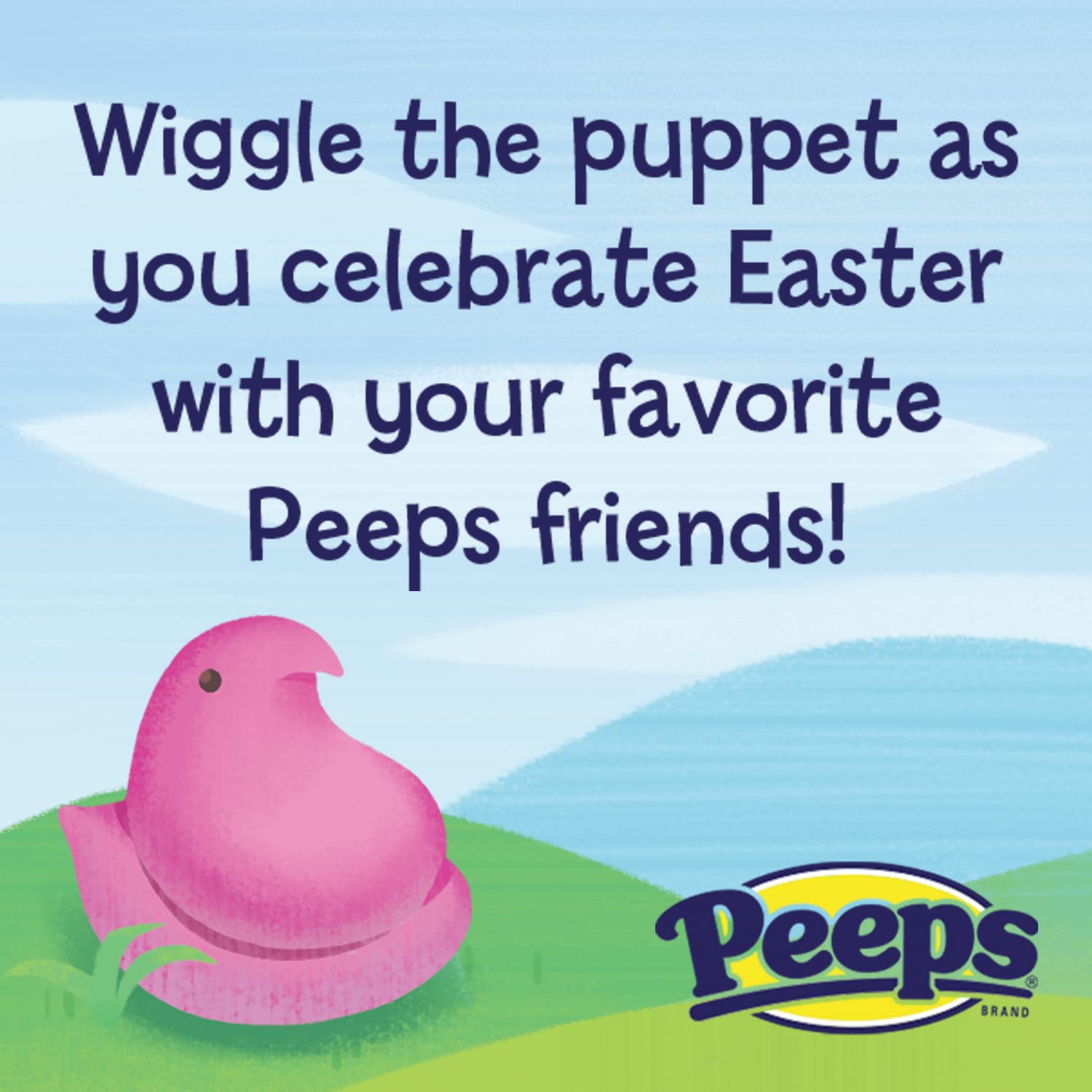One, Two, PEEP! Peeps Finger Puppet Board Book Easter Basket Gifts or Stuffer