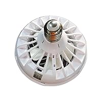 Ceiling Fan, E27 E26 Screw Socket Fan Lights, 6.1 x 6.1 x 4.33 Inches Small Fan with Lights, Quiet Operation Eye Protection Fan Lights for Bathroom Bedroom
