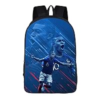 Kylian Mbappe Daily Outdoor Knapsack-Casual University Book Bag-Lightweight Backpack for Travel