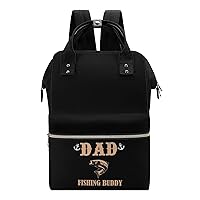 Dad's Fishing Buddy Waterproof Mommy Bag Diaper Bag Backpack Multifunction Large Capacity Travel Bag