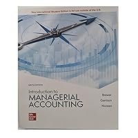 Introduction to Managerial Accounting (ISE HED IRWIN ACCOUNTING) Introduction to Managerial Accounting (ISE HED IRWIN ACCOUNTING) Paperback Kindle Loose Leaf Hardcover